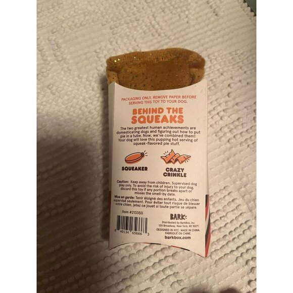Bark Box Small Dog Toy Punky Pie Tube‎ - Picture 4 of 4